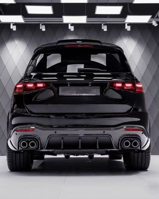 Für Mercedes X167 GLS450 Kohlenstofffaserkörper-Kit GLS Upgrade BS Style Vorderlip Diffuser Spoiler Widebody Kit