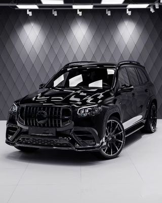 Für Mercedes X167 GLS450 Kohlenstofffaserkörper-Kit GLS Upgrade BS Style Vorderlip Diffuser Spoiler Widebody Kit