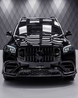 Für Mercedes X167 GLS450 Kohlenstofffaserkörper-Kit GLS Upgrade BS Style Vorderlip Diffuser Spoiler Widebody Kit