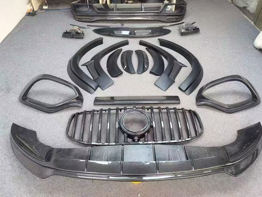 X167 GLS450 Mercedes Benz Body Kit LD Stil Kohlenstofffaser Lippspoiler Kapuze